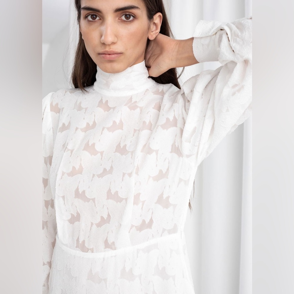 STOCKHOLM ATELIER & OTHER STORIES JACQUARD DRESS - Picture 3 of 12
